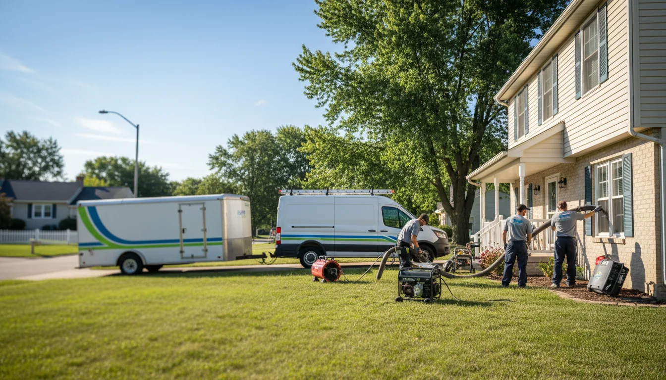 Flooded Basement Restoration And Cleanup With Repair in New Richmond, IN near me
